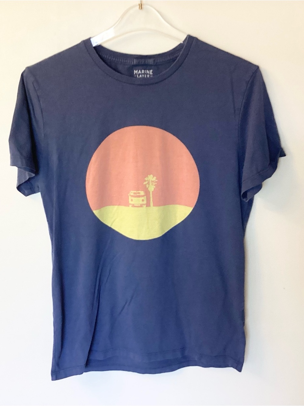 Marine Layer Short Sleeve Surf Van Graphic Tee - Blue - S